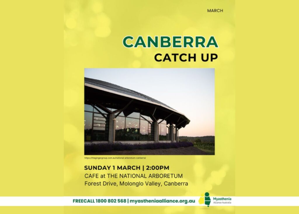Myasthenia Alliance Australia Canberra event for Rare Diseases Day 2026